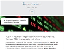 Tablet Screenshot of beurstweet.nl